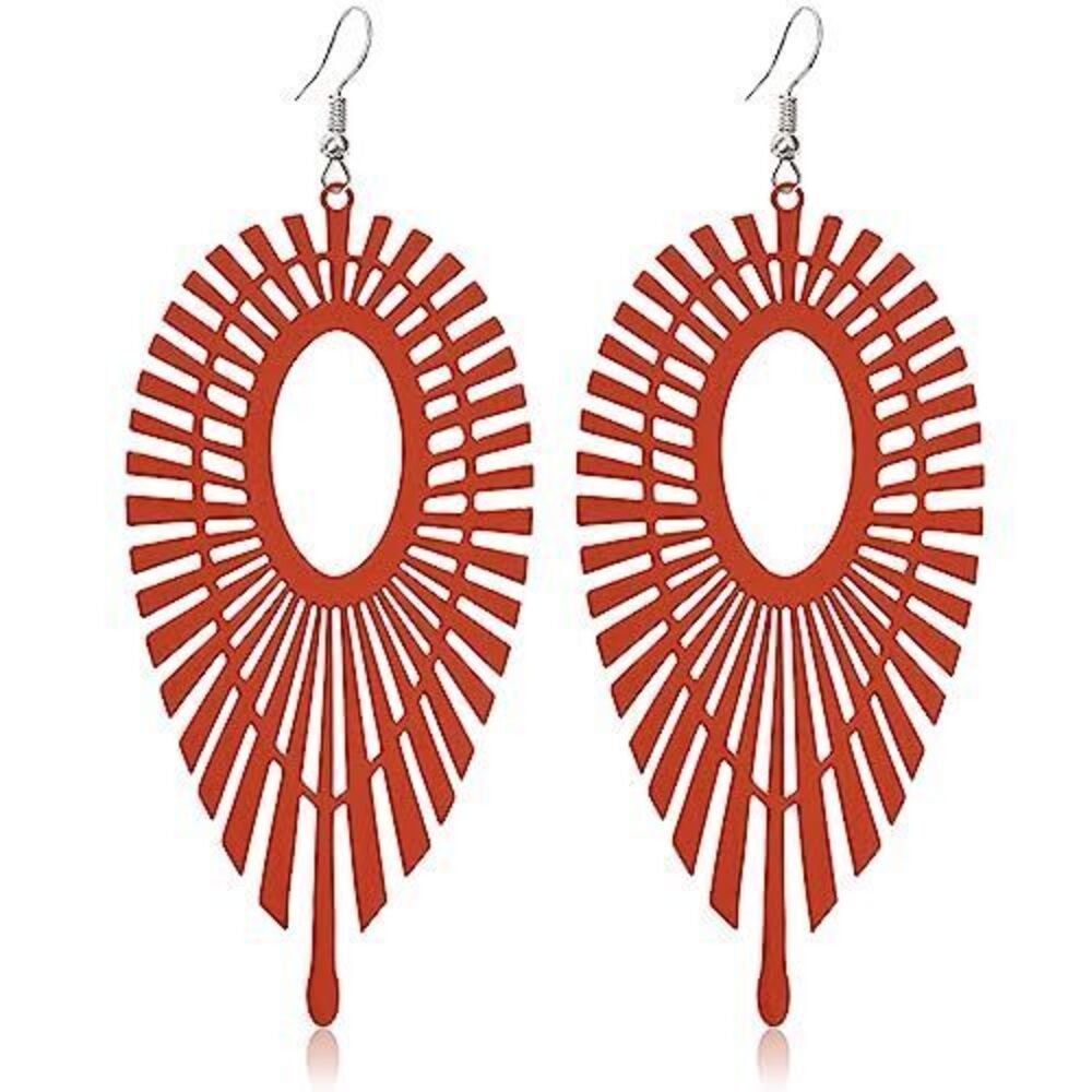 2299 Minimalist Lightweight Creative Vintage Black and White Metal Leaf